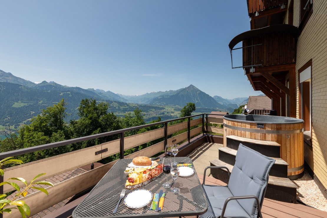 Balkon mit Hotpot
